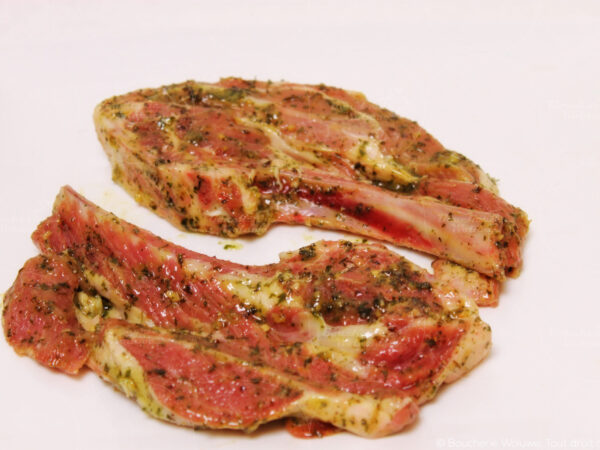 Tranche d'agneau marinées